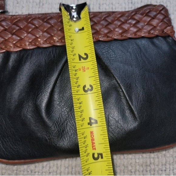 NY&C Wristlet Wallet Brown and black faux leather - NWT - Picture 3 of 12
